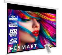 ESMART Economía EXM Pantalla de Motor 197 cm Imagen 160 x 120 cm (79") | Formato 4:3 | Control Remoto | Pantalla de proyección de proyector eléctrico de Cine en casa Pantalla de Motor LCD