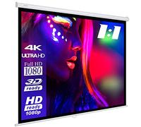 ESMART Economía EXR Pantalla Manual 180 x 180 cm (100") | Formato 1:1 | Pantalla de proyección de proyector de Cine en casa Pantalla de Enrollable LCD LED