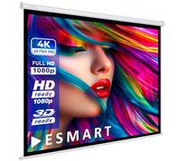 ESMART Economía EXR Pantalla Manual 257 cm (240 x 240 cm 1:1) Tela: Blanco