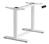 ESMART ETX-121W Blanco - Estructura ergonómica de Escritorio de pie Ajustable eléctricamente en Altura sin escalonamientos 71 a 121 cm 3X Memoria Recordatorio de Actividad Arranque/Parada Suave