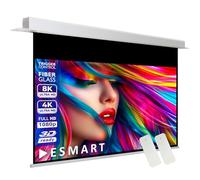 ESMART Expert CSX Pantalla empotrable de Techo 186 x 105 cm (84") 16:9 | Control Remoto infrarrojo | Control de gatillo | Pantalla de proyección de Motor de proyector eléctrico de Cine en casa