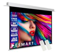 ESMART Expert CSX Pantalla empotrable de Techo 224 x 168 cm (110") 4:3 | Control Remoto infrarrojo | Control de gatillo | Pantalla de proyección de Motor de proyector eléctrico de Cine en casa
