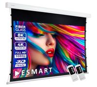ESMART Expert XTS Pantalla de tensión 244 x 137 cm (110") 16:9 | Control Remoto | Proyector eléctrico de Cine en casa Pantalla de proyección Motor Tensión LCD LED