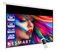 ESMART Profesional MIMOTO Pantalla de Motor 223 cm Imagen 186 x 105 cm (84") 16:9 | Control Remoto programable | Pantalla de Motor de Pantalla de proyección de proyector eléctrico de Cine en casa