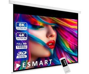 ESMART Profesional MIMOTO Pantalla de Motor 234 x 176 cm (115") 4:3 | Control Remoto programable | Pantalla de Motor de Pantalla de proyección de proyector eléctrico de Cine en casa