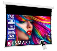 ESMART Profesional TATENSO Pantalla de tensión 186 x 105 cm (84") 16:9 | Control Remoto programable | Proyector eléctrico de Cine en casa Pantalla de proyección Pantalla de tensión del Motor LCD LED
