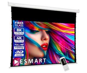 ESMART Profesional TATENSO Pantalla de tensión 221 x 125 cm (100") 16:9 | Control Remoto programable | Proyector eléctrico de Cine en casa Pantalla de proyección Pantalla de tensión del Motor LCD LED