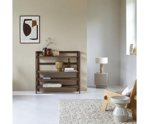 Esmée - Estantería de madera de nogal H 105 x B 110 x T 35 cm
