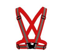 esmen Chaleco reflectante de alta visibilidad for correr y andar en bicicleta, chaleco de seguridad ajustable for trabajo nocturno y seguridad vial.(Oranje)