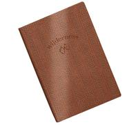 esmen Cuaderno A5 de línea horizontal, cubierta cuero PU con textura en relieve naturaleza salvaje, 260 páginas for tomar notas, reuniones(Dark coffee)