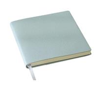 esmen Cuaderno de cuadrícula cuadrada, cubierta cuero suave, diario retro 200 páginas for dibujar y estudiar o en blanco(Blu,Blank)