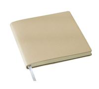 esmen Cuaderno de cuadrícula cuadrada, cubierta cuero suave, diario retro 200 páginas for dibujar y estudiar o en blanco(Light brown,Blank)