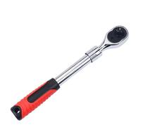 esmen Llave de Trinquete Liberación Rápida, Dado con Brida 72/24 Dientes, Ajustable Dos Vías, 1/4"-1/2"(1/2 Telescopic 72-tooth)