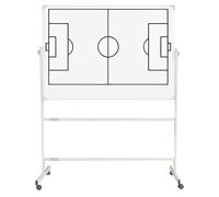 esmen Pizarra Blanca de fútbol con Ruedas para Entrenadores, Tablero táctico de fútbol Profesional Grande, Uso de Doble Cara, Equipo para Entrenamiento con Soporte