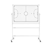 esmen Pizarra Blanca de fútbol con Ruedas para Entrenadores, Tablero táctico de fútbol Profesional Grande, Uso de Doble Cara, Equipo para Entrenamiento con Soporte
