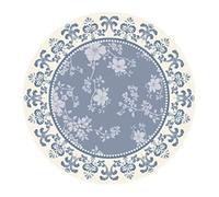 esmen Round Washable Vintage Area Rug, Indoor Floor Mat for Kitchen Living Room Bedroom Cloakroom Swivel Chair Footrest Decor(Style 1,60CM/23.6")