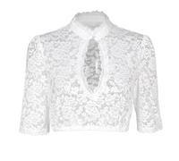 esmen Tops de mujer Camisa clásica Oktoberfest for mujer, elegante top con paneles de encaje, cuello redondo y botones for festival. Camisetas de fondo(Large)