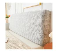 ESMENATZLS Funda de cabecera jacquard con patrón de tejido, color sólido, funda elástica a prueba de polvo para decoración de dormitorio (12, 200 x 60 cm)