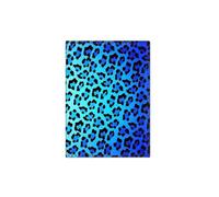 ESMENATZLS Funda para pasaporte con estampado de leopardo y flores para mujer, piel sintética, cartera para tarjetas de crédito, billetes, color negro, f, Talla única