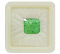 Esmeralda natural suelta calibrada, forma cuadrada, facetada, piedra de nacimiento para la curación de chakras, signo astrológico del zodíaco Tauro, 8 quilates