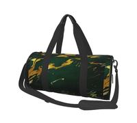 Esmeralda Verde Intenso Tonos Tierra Mármol Dorado, Bolsa de Viaje de Gran Capacidad, Bolso Redondo, Bolsa de Viaje Deportiva, Bolsa de Mano, Bolsa de Fitness