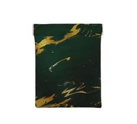 Esmeralda Verde Intenso Tonos Tierra Mármol Dorado, Squeeze Top Wallet Bolsa de Almacenamiento para Mujer Monedero pequeño Bolsa de Cambio