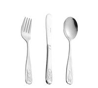 Esmeyer 101-026 Cubierto Infantil Lustige Tierchen, 18/0 Pulido, 3 Piezas