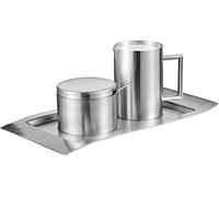 Esmeyer 5-Teiliges Milch-und Zucker-Set Wave Azucareros, Acero Inoxidable, Multicolor, Único