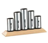 Esmeyer 610-217 Soporte para Cubiertos Pipes con 5 Compartimentos de Acero Inoxidable fijos, Cada uno para 12 Piezas
