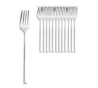 Esmeyer Juego de 12 Tenedores, Acero Inoxidable, Plateado, 20,7 cm
