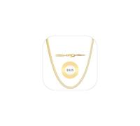 Esmoly Cadena de serpiente de plata de ley 925 de 2/3 mm para mujer, chapado en oro de 18 quilates, regalos para mujeres y niñas, 3mm-22zoll, Metal, No es una piedra preciosa