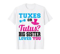 esmoquin o tutes hermana mayor te ama rosa o azul Camiseta