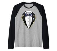 Esmoquin temático de Viajes espaciales Camiseta Manga Raglan