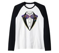 Esmoquin temático del 4 de Julio Camiseta Manga Raglan