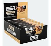 ESN Designer Bar Box, Caramelo de cacahuete, 12 x 45 g, el snack ideal con hasta 14 g de proteína por barra, fabricado en Alemania