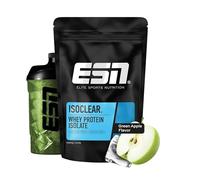 ESN ISOCLEAR Whey Isolate Protein Powder, Manzana verde, 1000 g, limonada de proteínas con un sabor afrutado y delicioso, suero de leche claro - made in Germany