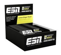 ESN Perfect NRGY, 12 x 40 ml, limón y jengibre, gel energético hidratante, gel de carbohidratos con dextrosa, dextrina, agua de coco y sodio, sin fructosa