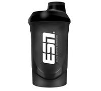 ESN Shaker, negro, 600 ml, a prueba de fugas, mezclador con escala de medición para una dosificación fácil, libre de BPA y DEHP