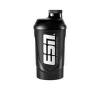 ESN Shaker, negro, 600 ml, a prueba de fugas, mezclador con escala de medición para una dosificación fácil, libre de BPA y DEHP