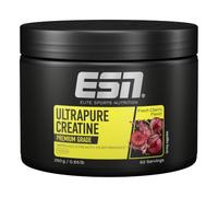 ESN Ultrapure Creatine Monohydrate, 250 g, 62 raciones, Fresh Cherry, creatina en polvo, microfina y de óptima solubilidad, vegana - fabricada en Alemania