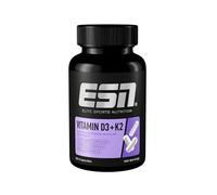 ESN Vitamina D3 + K2, 120 cápsulas, para el sistema inmunológico, los huesos y la producción de sangre, vegano y hecho en Alemania