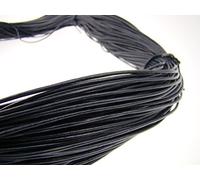 esnado Cordón de piel redondo de 1,5 mm, color azul marino, 10 metros, piel auténtica, curtida vegetal, ideal para la fabricación de joyas y pulseras, manualidades o decoración, medieval