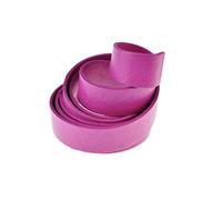 esnado Correa de piel plana de 1 metro de ancho/color: a elegir (ancho: 15 mm, fucsia) | piel auténtica | curtido vegetal | joyería, pulseras, manualidades, decoración, bricolaje, medieval