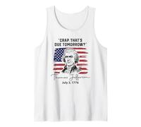 Eso es Debido mañana Gracioso 4 de Julio Thomas Jefferson Camiseta sin Mangas