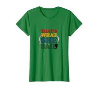 Eso es lo Que Ella Dijo Retro Divertido Cita Burbuja de discurso Camiseta, Mujer, Verde Kelly, S