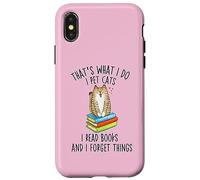 Eso es lo Que Hago Acariciar Gatos Leo Libros y olvido Cosas Carcasa para iPhone X/XS