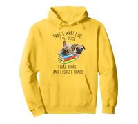 Eso es lo Que Hago Acariciar Perros Leo Libros y olvido Cosas Sudadera con Capucha