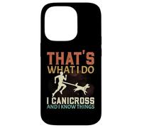 Eso es lo Que Hago Canicross y sé Cosas Que corren Perros Carcasa para iPhone 14 Pro