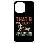 Eso es lo Que Hago Canicross y sé Cosas Que corren Perros Carcasa para iPhone 14 Pro MAX