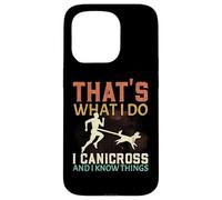 Eso es lo Que Hago Canicross y sé Cosas Que corren Perros Carcasa para iPhone 15 Pro